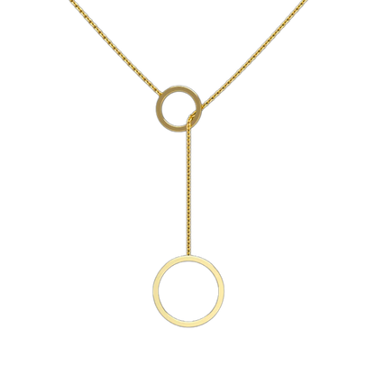 Circle Lariat Necklace