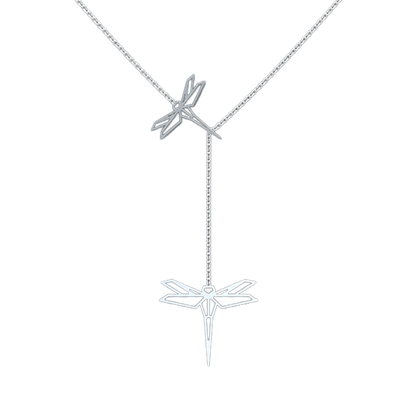 VCL Dragonfly Lariat Necklace