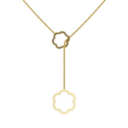 Flower Lariat Necklace