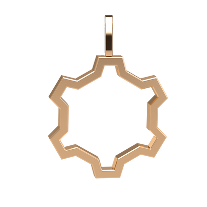 VCL Gear cog Pendant