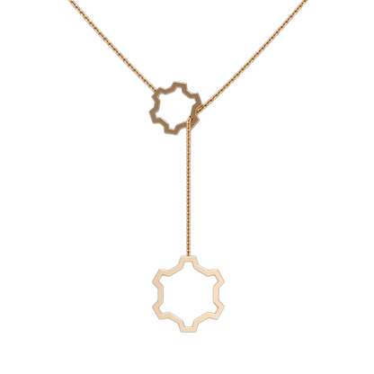 Gear Lariat Necklace