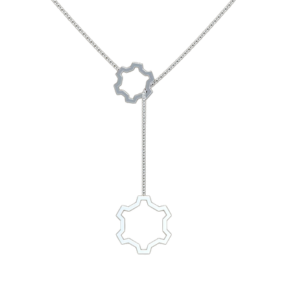 Gear Lariat Necklace