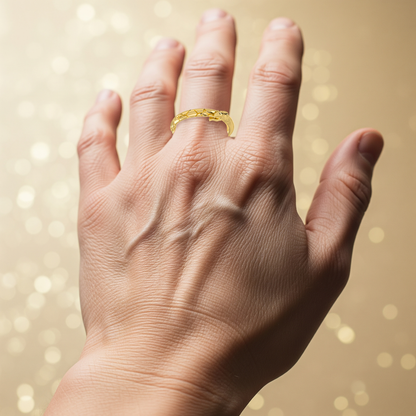 Leopard embrace ring