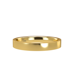 Flat on sale gold band