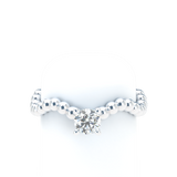 Bubble Wave Stackable Prongs Solitaire