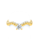 Bubble Wave Stackable Prongs Solitaire