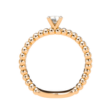 Bubble Wave Stackable Prongs Solitaire