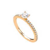 Pavé Stackable Prongs Solitaire