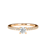 Pavé Stackable Prongs Solitaire