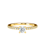 Pavé Stackable Prongs Solitaire