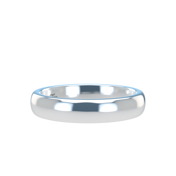 Domed 4mm Platinum Band