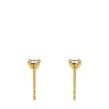 4 Prongs Diamond Studs In 18 Yellow Gold