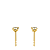 4 Prongs Diamond Studs In 18 Yellow Gold