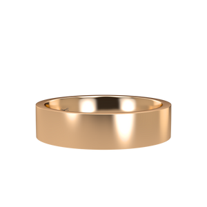 Flat 5mm Pink Gold Band