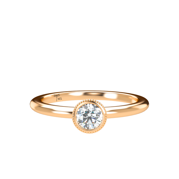 Plain Stackable bezel Solitaire