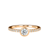 Pavé Stackable Bezel Solitaire