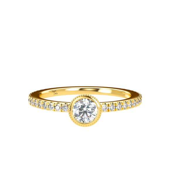 Pavé Stackable Bezel Solitaire