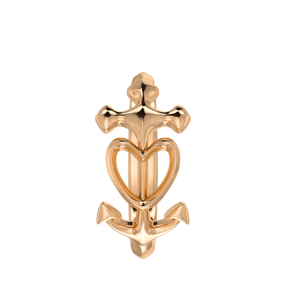 Heart Anchor Ring - ™ Joaillerie VCL
