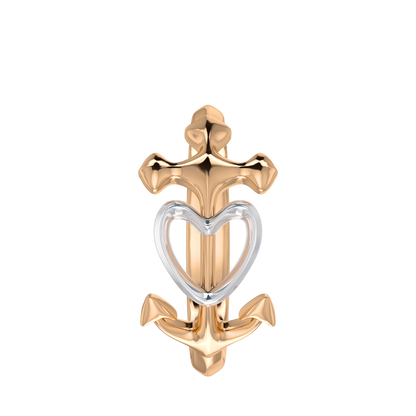Heart Anchor Ring - ™ Joaillerie VCL