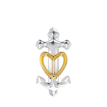 Heart Anchor Ring - ™ Joaillerie VCL