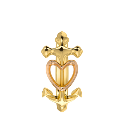 Heart Anchor Ring - ™ Joaillerie VCL
