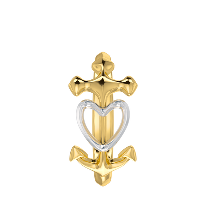 Heart Anchor Ring - ™ Joaillerie VCL