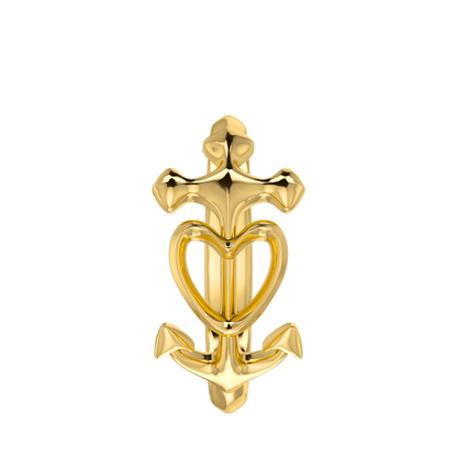 Heart Anchor Ring - ™ Joaillerie VCL