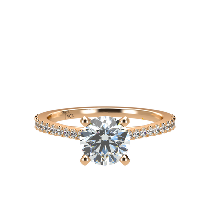 Charmaine Brilliant Cut Pavé 1.00-1.29cts - ™ Joaillerie VCL
