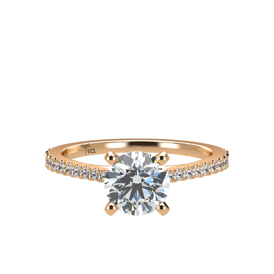 Charmaine Brilliant Cut Pavé 1.00-1.29cts - ™ Joaillerie VCL