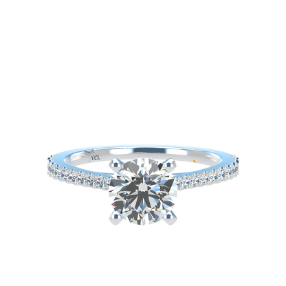 Charmaine Brilliant Cut Pavé 1.00-1.29cts - ™ Joaillerie VCL