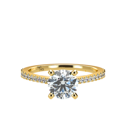 Charmaine Brilliant Cut Pavé 1.00-1.29cts - ™ Joaillerie VCL