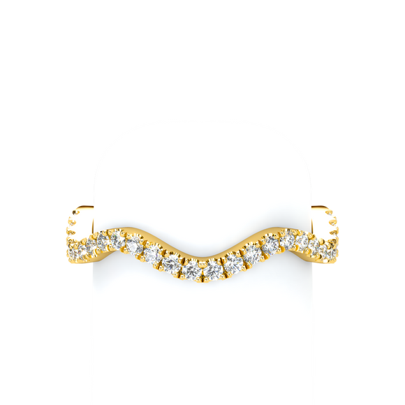 Pavé Wave Stackable Match