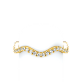 Pavé Wave Stackable Match