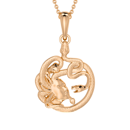 Medusa Pendant - 14kt 18kt gold - ™ Joaillerie VCL
