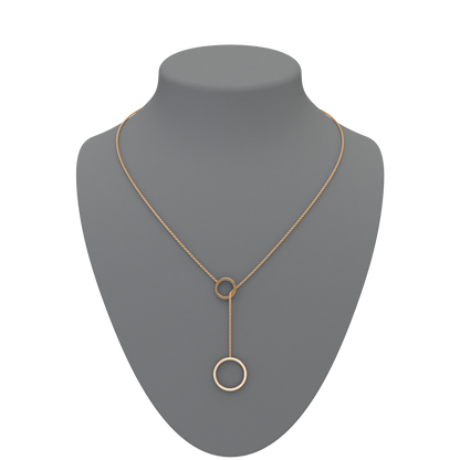 Circle Lariat Necklace - ™ Joaillerie VCL