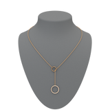 Circle Lariat Necklace