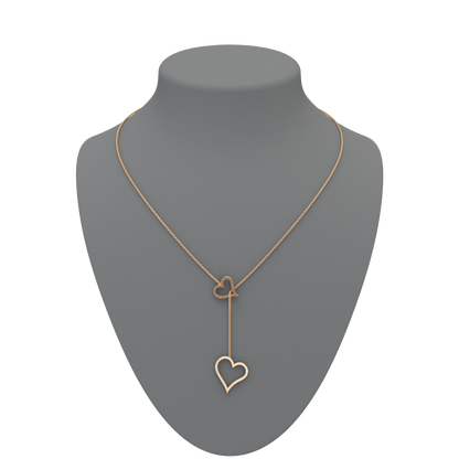 Heart Lariat Necklace - ™ Joaillerie VCL