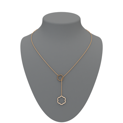 Flower Lariat Necklace - ™ Joaillerie VCL