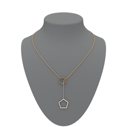 Pentagon Lariat Necklace - ™ Joaillerie VCL