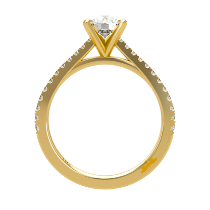 Charmaine Brilliant Cut Pavé 1.00-1.29cts - ™ Joaillerie VCL