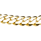 20mm Plain Cuban Link Yellow Gold