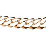 20mm Plain Cuban Link Pink Gold