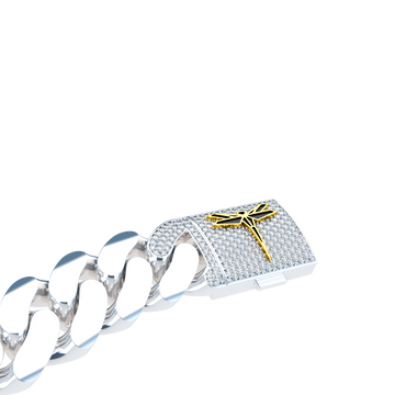 Platinum cuban sales link necklace