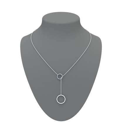 Circle Lariat Necklace - ™ Joaillerie VCL