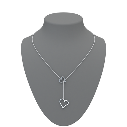 Heart Lariat Necklace - ™ Joaillerie VCL