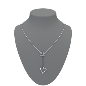 Heart  Lariat Necklace