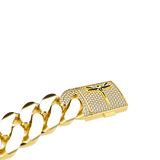 20mm Plain Cuban Link Yellow Gold