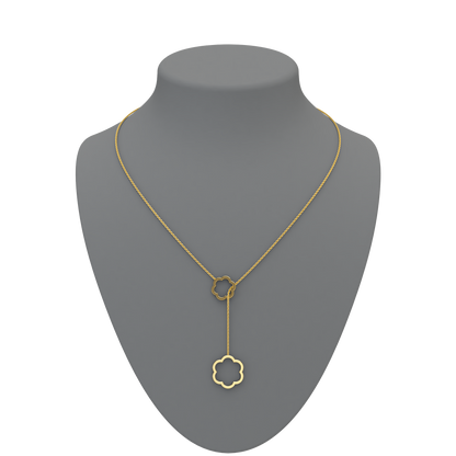 Flower Lariat Necklace - ™ Joaillerie VCL