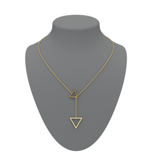 Triangle Lariat Necklace